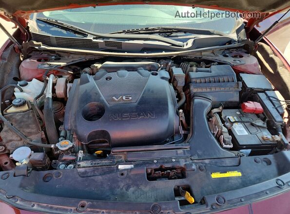 1N4AA6AP4GC404689 2016 NISSAN MAXIMA Красный Вид задней части салона