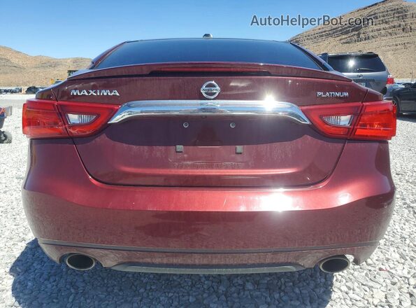 1N4AA6AP4GC417295 2016 NISSAN MAXIMA Burgundy Widok z tyłu