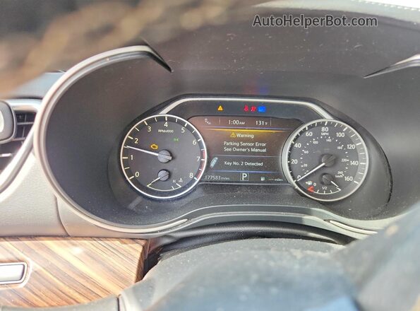1N4AA6AP4HC377043 2017 NISSAN MAXIMA Black ხელსაწყოთა პანელის ხედი