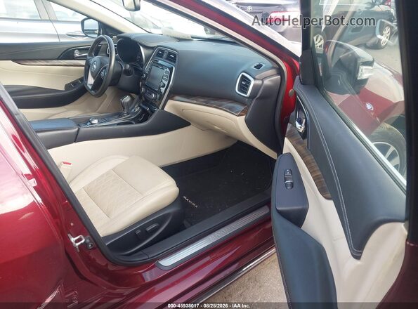 1N4AA6AP4HC429691 2017 NISSAN MAXIMA Burgundy Вид салону спереду