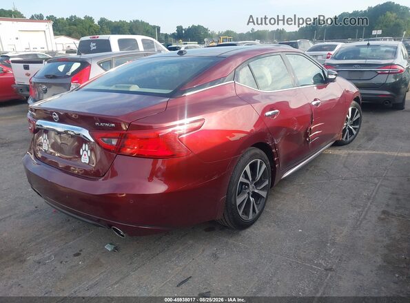 1N4AA6AP4HC429691 2017 NISSAN MAXIMA Burgundy Задня права чверть