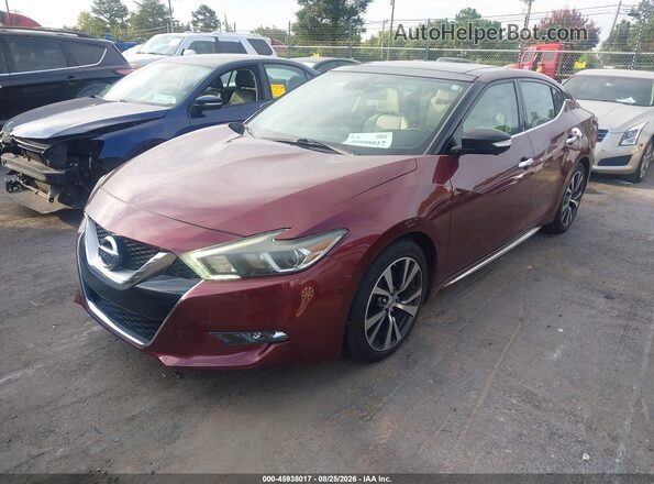 1N4AA6AP4HC429691 2017 NISSAN MAXIMA Burgundy Передня ліва чверть
