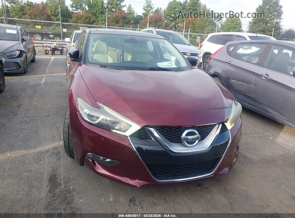 1N4AA6AP4HC429691 2017 NISSAN MAXIMA Burgundy Вид щитка приладів