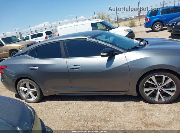1N4AA6AP4HC457331 2017 NISSAN MAXIMA Gray Rear interior view