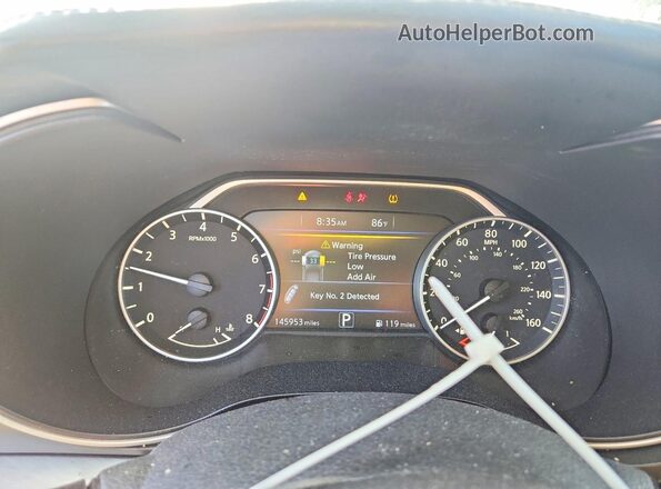 1N4AA6AP4JC369921 2018 NISSAN MAXIMA Gray Widok zestawu wskaźników