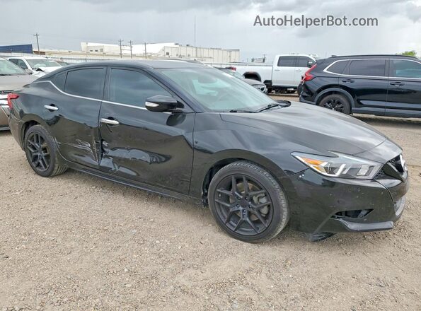 1N4AA6AP4JC388842 2018 NISSAN MAXIMA Black Przód prawy