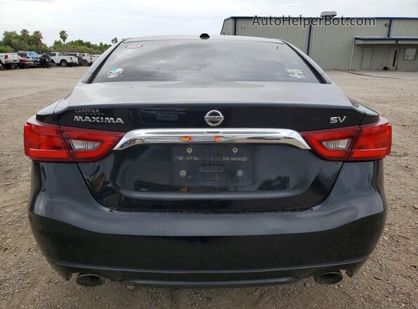 1N4AA6AP4JC388842 2018 NISSAN MAXIMA Black Widok z tyłu