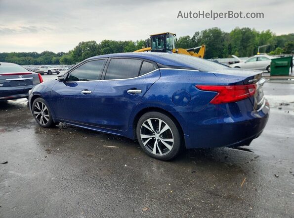 1N4AA6AP4JC406157 2018 NISSAN MAXIMA Синий Задняя левая четверть