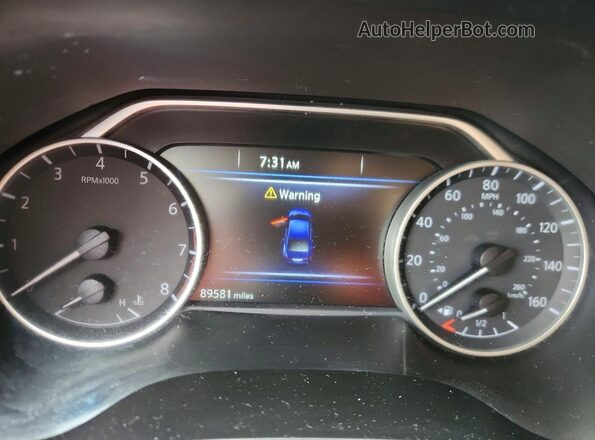 1N4AA6AP4JC406157 2018 NISSAN MAXIMA Синий Вид щитка приборов