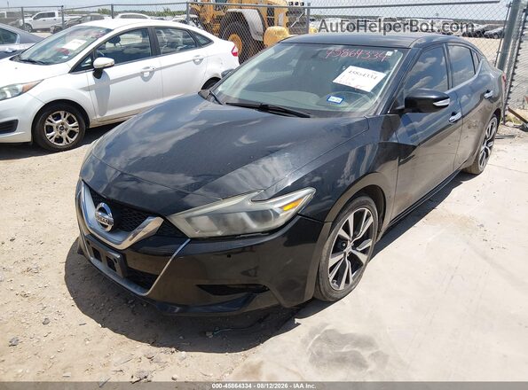 1N4AA6AP5GC384128 2016 NISSAN MAXIMA Black Передня ліва чверть