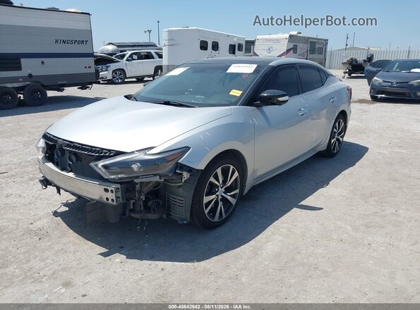 1N4AA6AP5GC392343 2016 NISSAN MAXIMA Silver Առջևի ձախ երեք քառորդ տեսարան