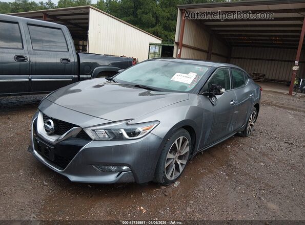 1N4AA6AP5GC422800 2016 NISSAN MAXIMA Gray Առջևի ձախ երեք քառորդ տեսարան