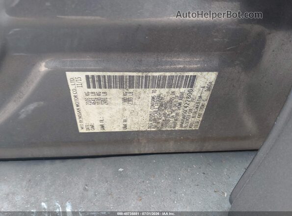 1N4AA6AP5GC422800 2016 NISSAN MAXIMA Gray Շարժիչի բաժամունքի տեսք