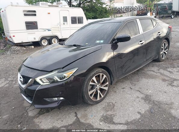 1N4AA6AP5HC364897 2017 NISSAN MAXIMA Black წინა მარცხენა ხედი სამი მეოთხედიდან