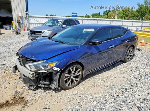 1N4AA6AP5HC389198 2017 NISSAN MAXIMA Blue Trasero izquierdo