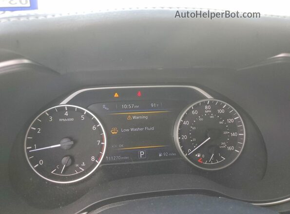 1N4AA6AP5HC406548 2017 NISSAN MAXIMA Silver Instrument cluster view