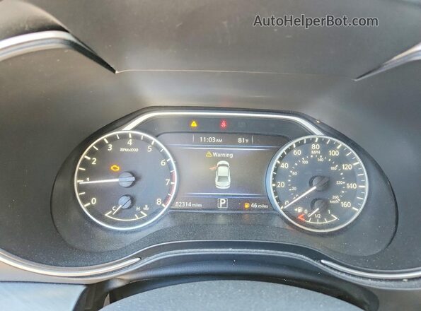 1N4AA6AP5HC430820 2017 NISSAN MAXIMA Белый Вид щитка приборов