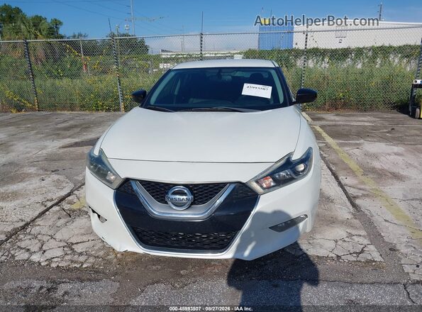 1N4AA6AP5HC444040 2017 NISSAN MAXIMA White Instrument cluster view