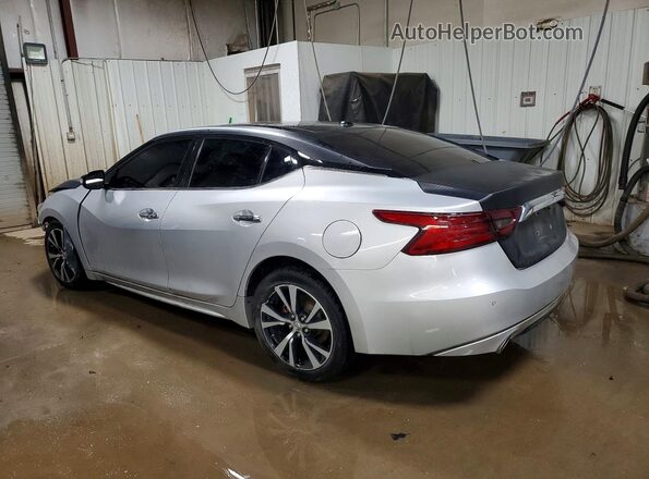 1N4AA6AP5JC385240 2018 NISSAN MAXIMA Серебряный Задняя левая четверть