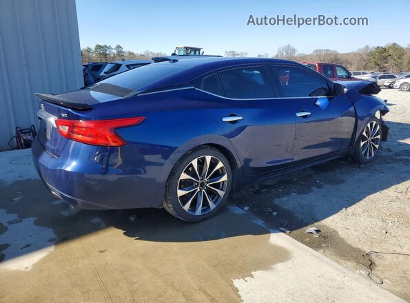 1N4AA6AP6GC386695 2016 NISSAN MAXIMA Синий Задняя правая четверть