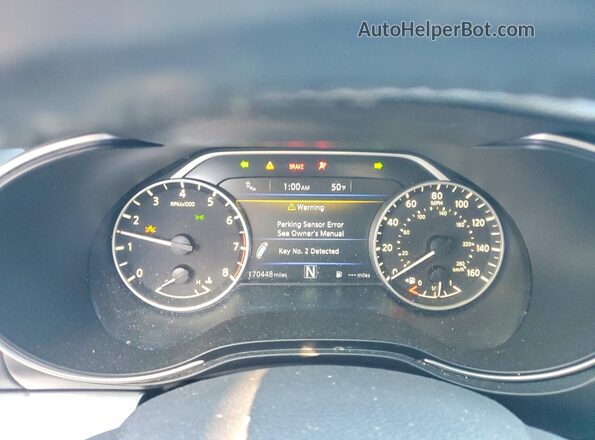 1N4AA6AP6GC386695 2016 NISSAN MAXIMA Синий Вид щитка приборов