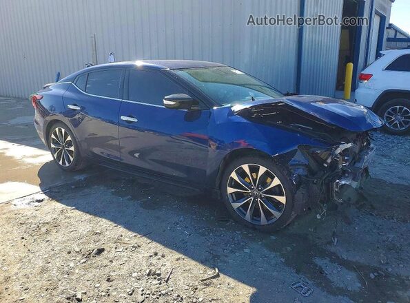 1N4AA6AP6GC386695 2016 NISSAN MAXIMA Синий Передняя правая четверть