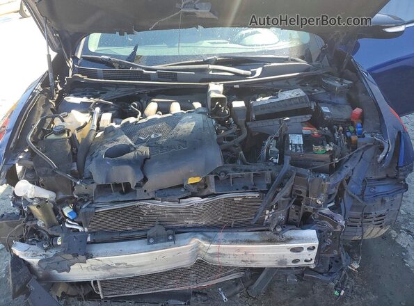 1N4AA6AP6GC386695 2016 NISSAN MAXIMA Синий Вид задней части салона