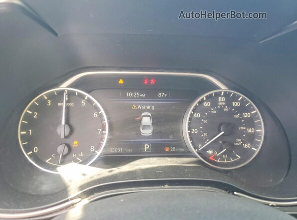 1N4AA6AP6HC366481 2017 NISSAN MAXIMA Серебряный Вид щитка приборов