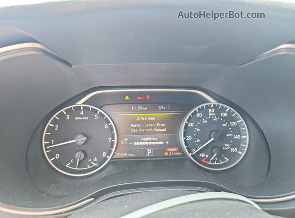 1N4AA6AP6HC392563 2017 NISSAN MAXIMA Black Widok zestawu wskaźników