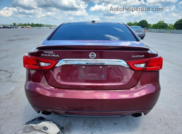 1N4AA6AP6HC411869 2017 NISSAN MAXIMA Burgundy უკანა ხედი