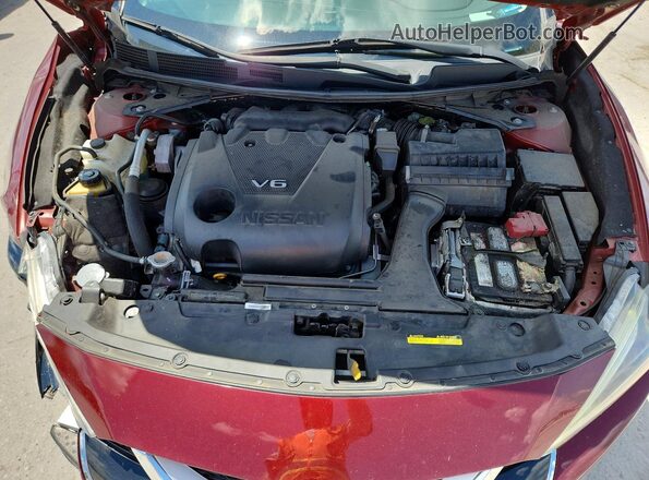 1N4AA6AP6HC411869 2017 NISSAN MAXIMA Burgundy უკანა სალონის ხედი