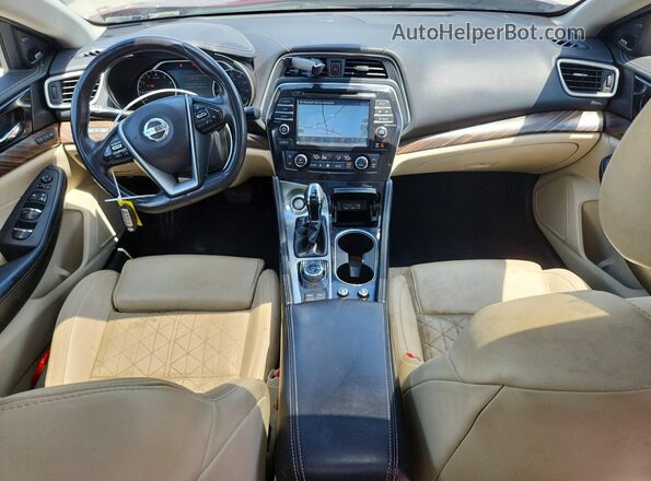 1N4AA6AP6HC411869 2017 NISSAN MAXIMA Burgundy წინა პანელის ხედი