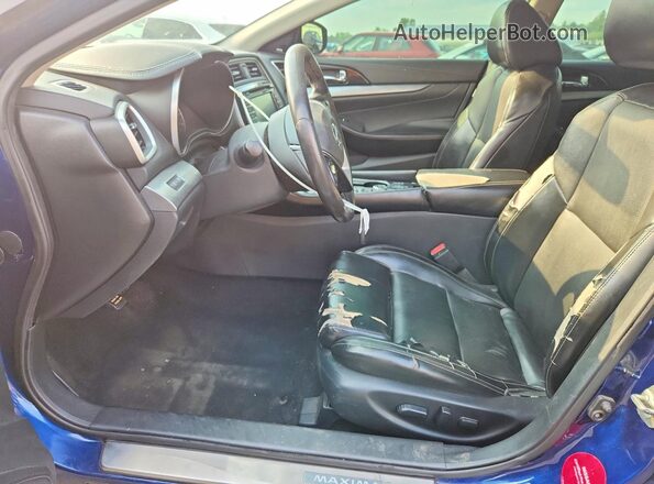 1N4AA6AP6HC424394 2017 NISSAN MAXIMA Blue Widok wnętrza z przodu