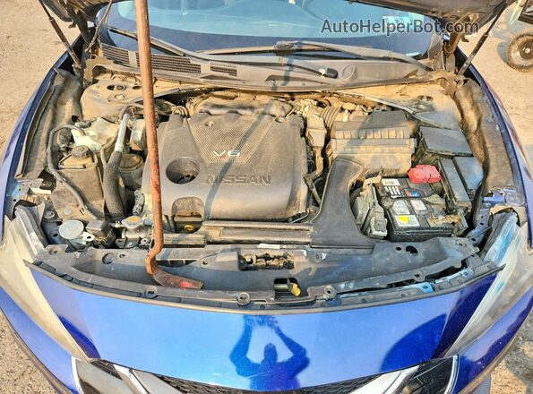 1N4AA6AP6HC424394 2017 NISSAN MAXIMA Blue Widok wnętrza z tyłu