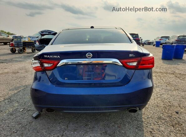 1N4AA6AP6HC424394 2017 NISSAN MAXIMA Blue Widok z tyłu
