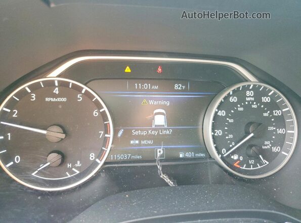 1N4AA6AP6HC440756 2017 NISSAN MAXIMA White Instrument cluster view