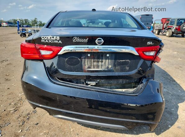 1N4AA6AP6JC401493 2018 NISSAN MAXIMA Black Widok z tyłu