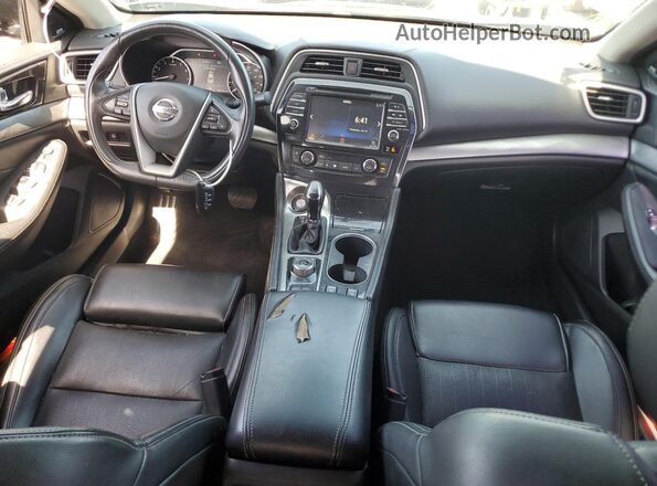 1N4AA6AP6JC401543 2018 NISSAN MAXIMA Black წინა პანელის ხედი