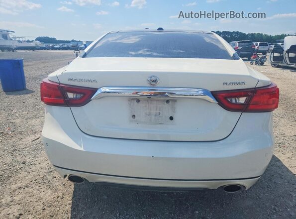 1N4AA6AP6JC402207 2018 NISSAN MAXIMA White Widok z tyłu
