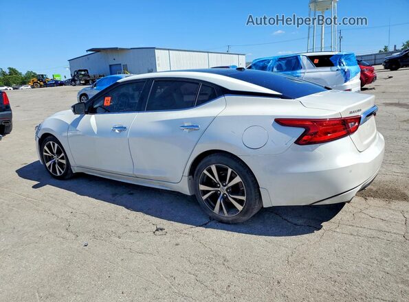 1N4AA6AP6JC403857 2018 NISSAN MAXIMA Белый Задняя левая четверть