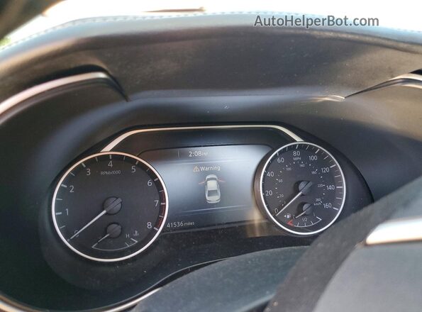 1N4AA6AP6JC403857 2018 NISSAN MAXIMA Белый Вид щитка приборов