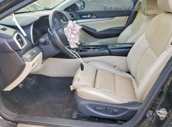 1N4AA6AP7HC364447 2017 NISSAN MAXIMA Black წინა სალონის ხედი