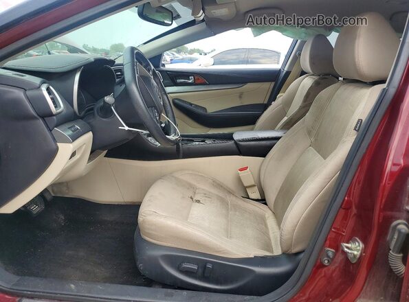 1N4AA6AP7HC369728 2017 NISSAN MAXIMA Темно-бордовый Вид салона спереди