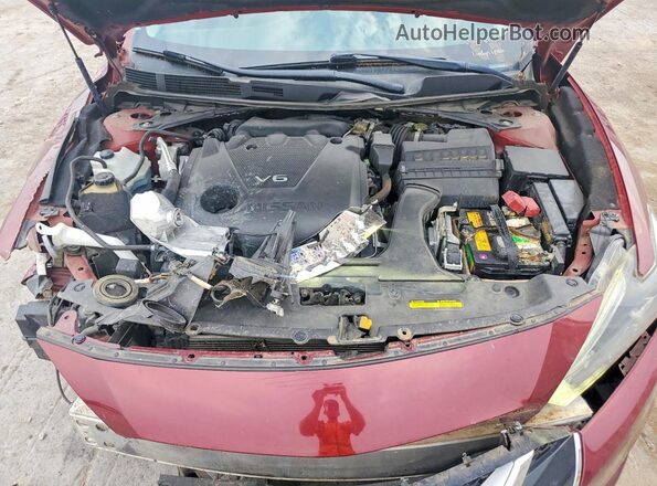 1N4AA6AP7HC369728 2017 NISSAN MAXIMA Темно-бордовый Вид задней части салона