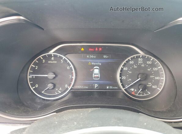 1N4AA6AP7HC369728 2017 NISSAN MAXIMA Темно-бордовый Вид щитка приборов