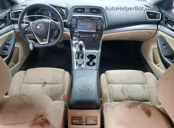 1N4AA6AP7HC369728 2017 NISSAN MAXIMA Темно-бордовый Вид панели приборов