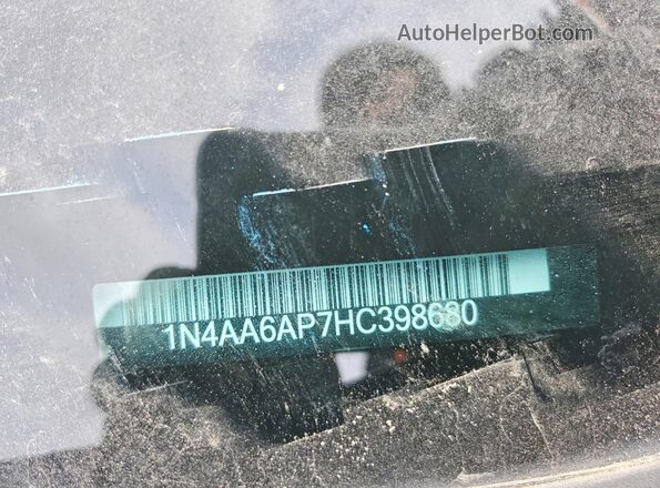1N4AA6AP7HC398680 2017 NISSAN MAXIMA Black Вид підкапотного простору