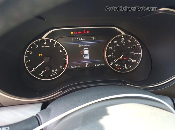 1N4AA6AP7HC423920 2017 NISSAN MAXIMA White Vista del cuadro de instrumentos