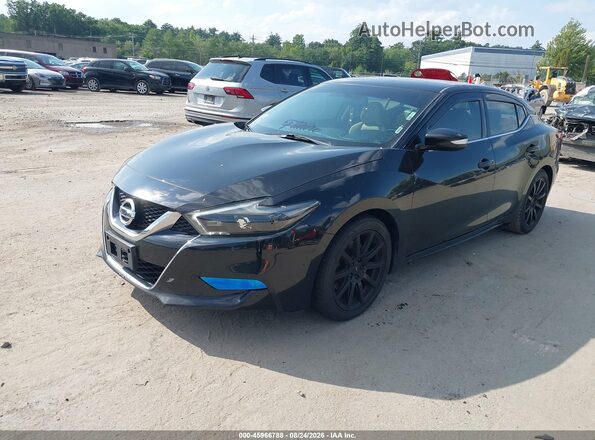 1N4AA6AP7JC363448 2018 NISSAN MAXIMA Черный Передняя левая четверть