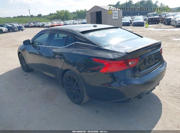 1N4AA6AP7JC363448 2018 NISSAN MAXIMA Черный Задняя левая четверть